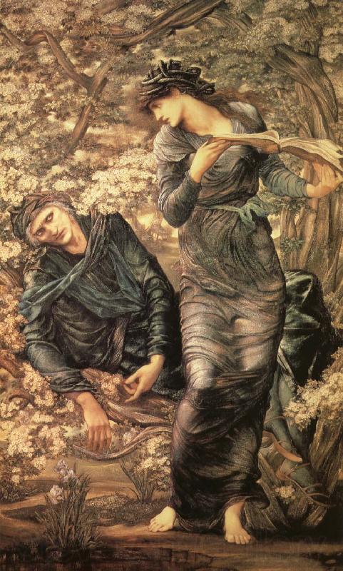 Sir Edward Coley Burne-Jones The Beguiling of Merlin Norge oil painting art